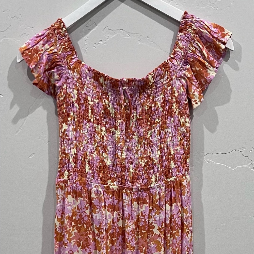 L*Space-Lucia Smocked Maxi Dress. Size M, Floral pattern, NWT.
